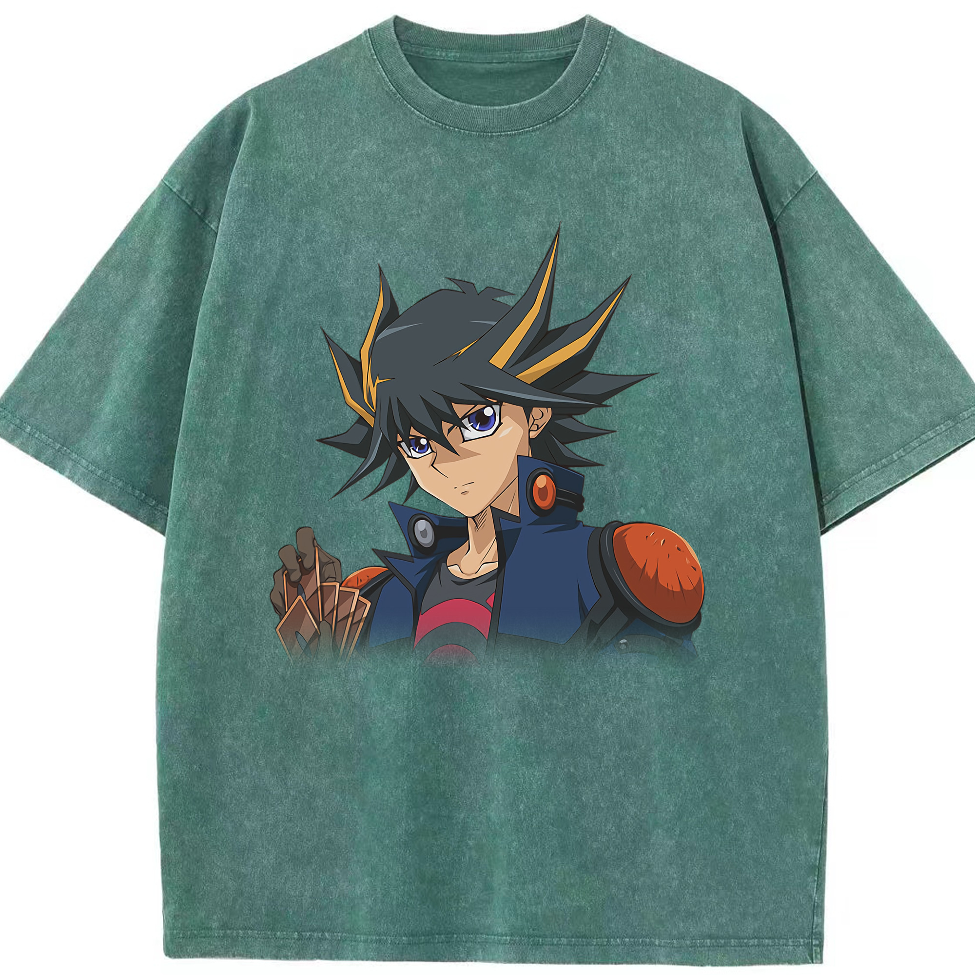 （画像用） 遊☆戯☆王 Yu-Gi-Oh! 綿100% ヴィンテージ風 半袖Tシャツ（フロントプリント）